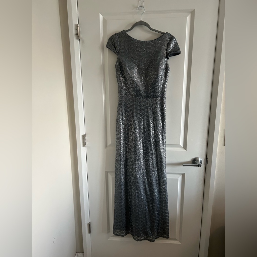 - BILL Levkoff Sequined Gown Dress Size 6 - Picture 2 of 8